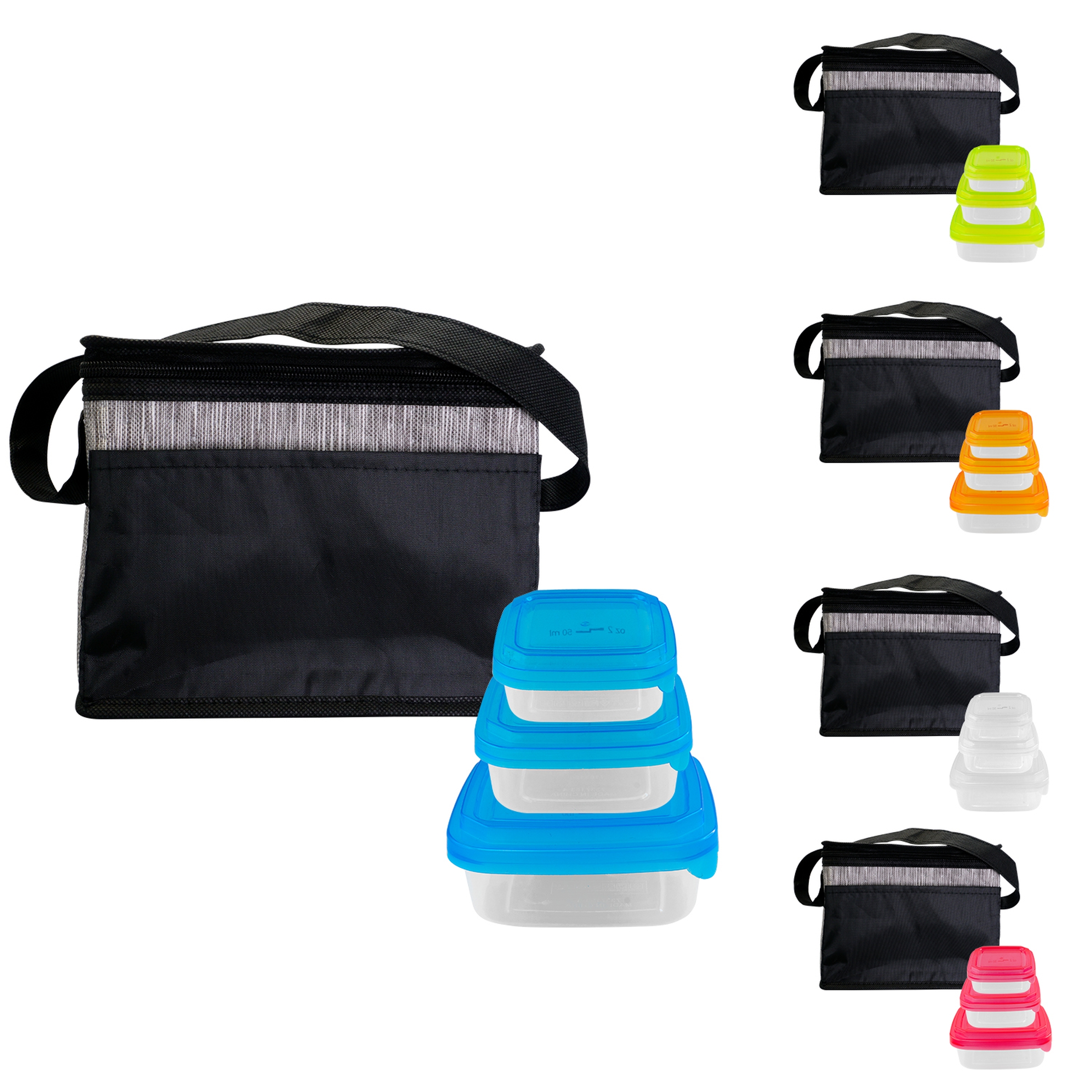 Black Graph Portion Control Lunch Set 1