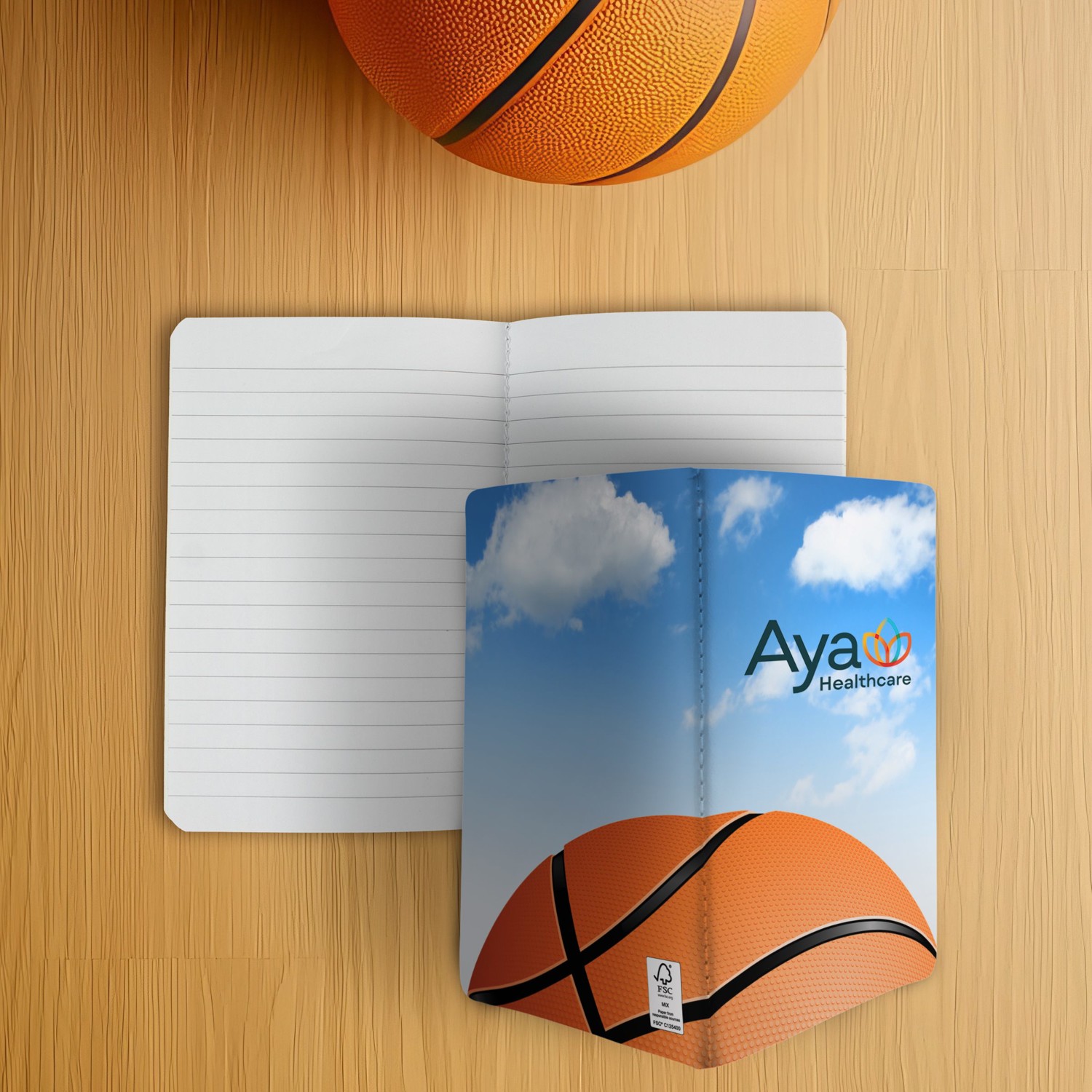 4" X 6" Sport Sewn Paper Cover Notebook 1