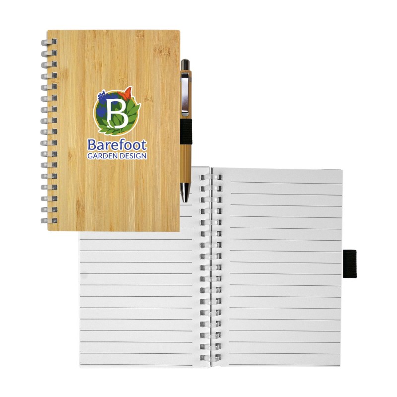 Bamboo Spiral Notebook Pen Set 1 Bamboo Spiral Notebook Pen Set 1