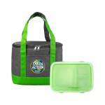 Marine Cooler Lunch To Go Set - Green Logo Marine Cooler Lunch To Go Set - Green Logo
