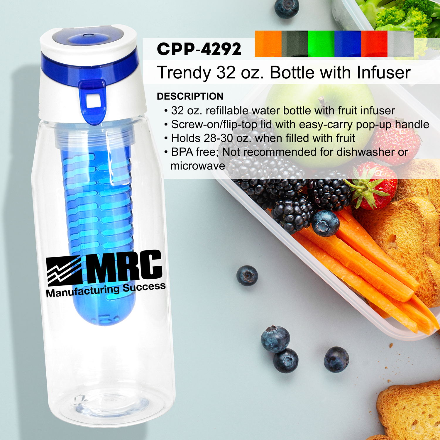 Trendy 32 oz. Bottle with Infuser 1