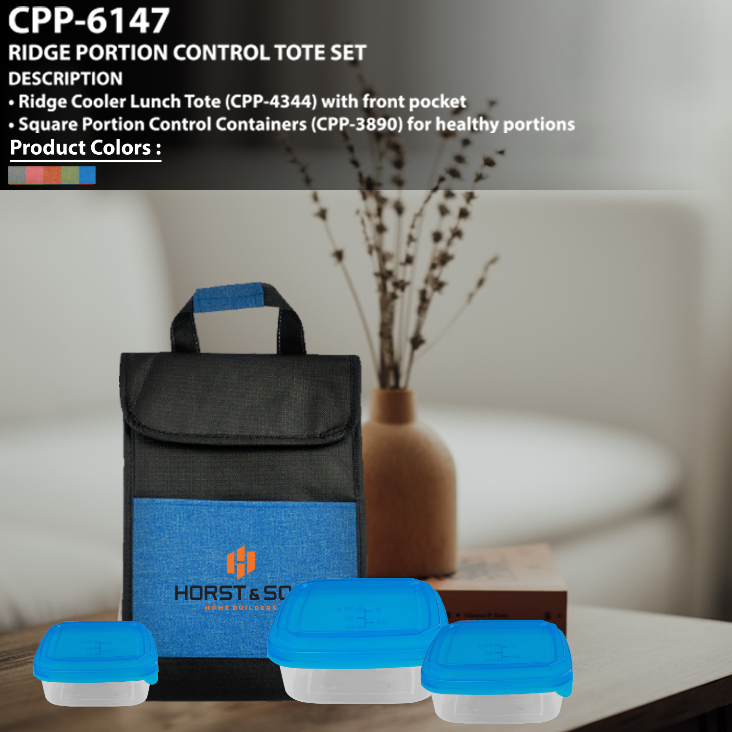 Ridge Portion Control Tote Set 1