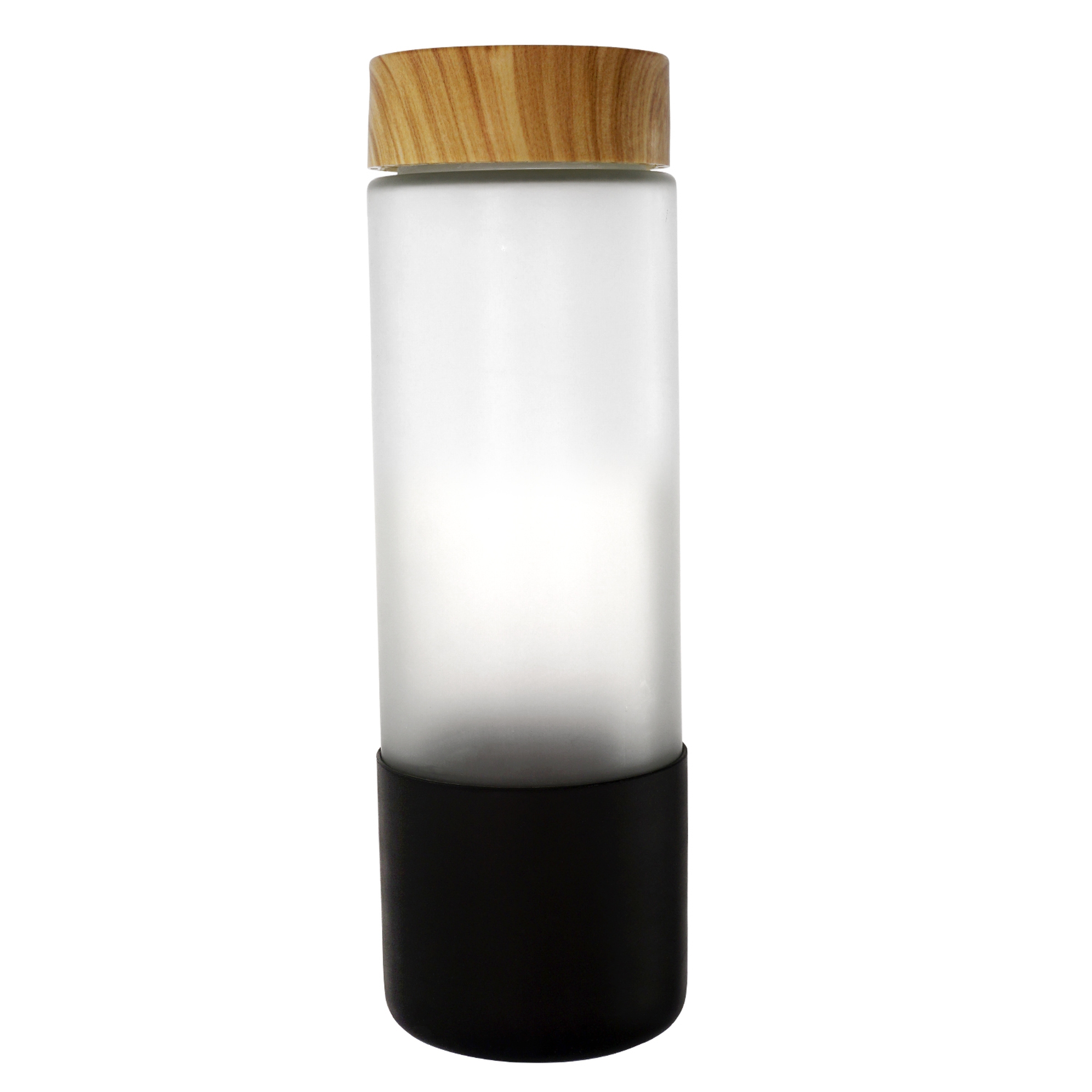 Bamboo Pattern 22 oz. Full Color Frosted Glass Bottle 1