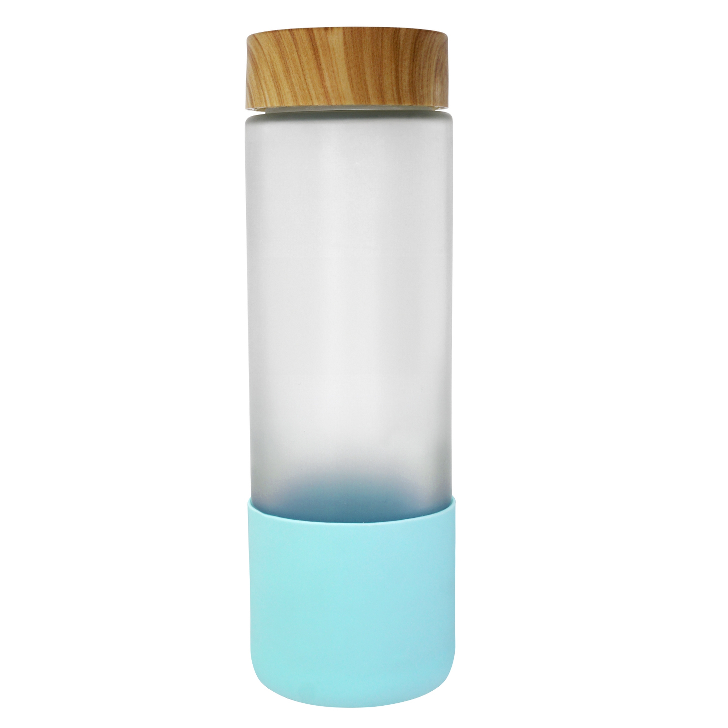 Bamboo Pattern 22 oz. Full Color Frosted Glass Bottle 1