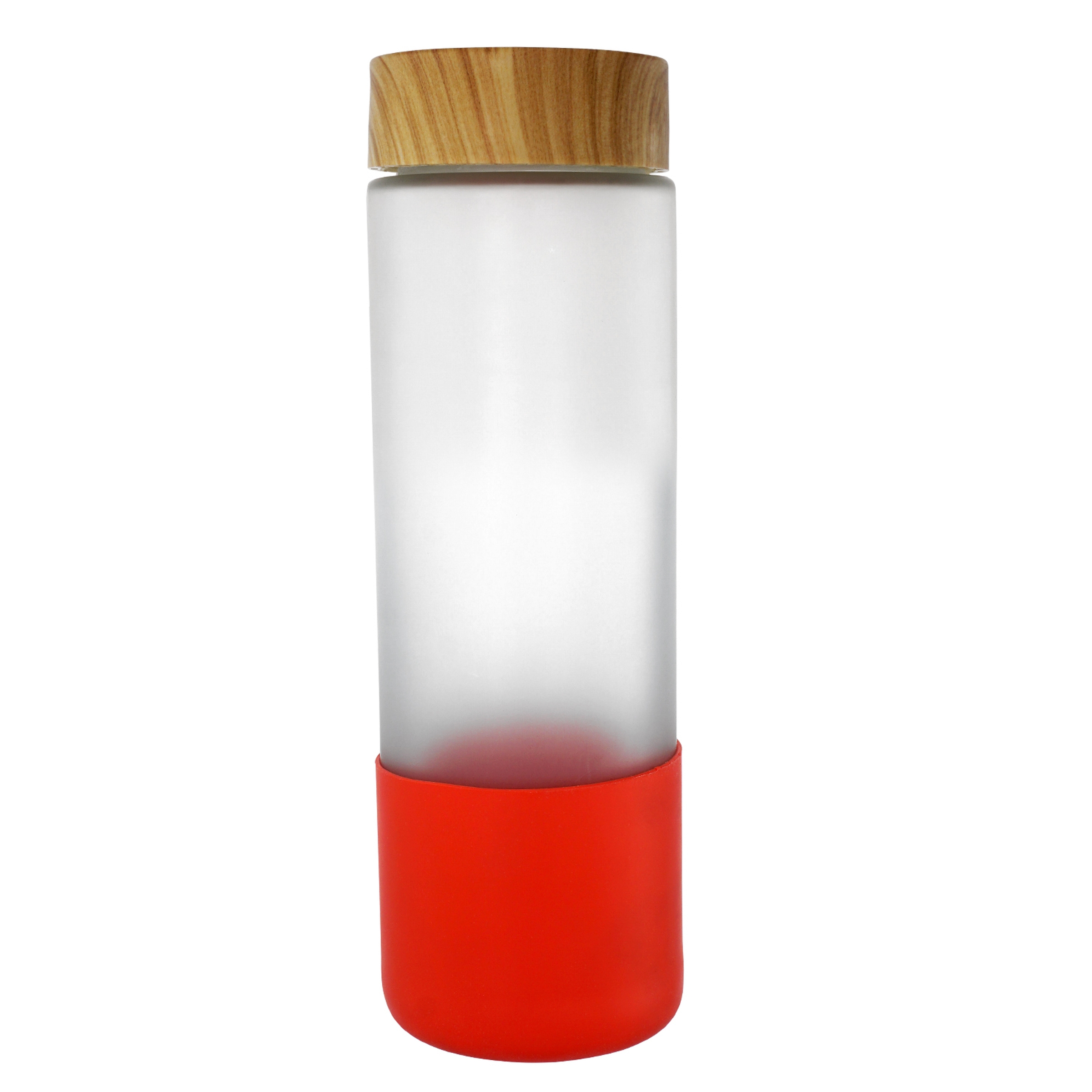 Bamboo Pattern 22 oz. Full Color Frosted Glass Bottle 1