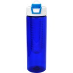 Two Tone Pop Up 24 oz. Colorful Bottle with Infuser - blue Two Tone Pop Up 24 oz. Colorful Bottle with Infuser - blue