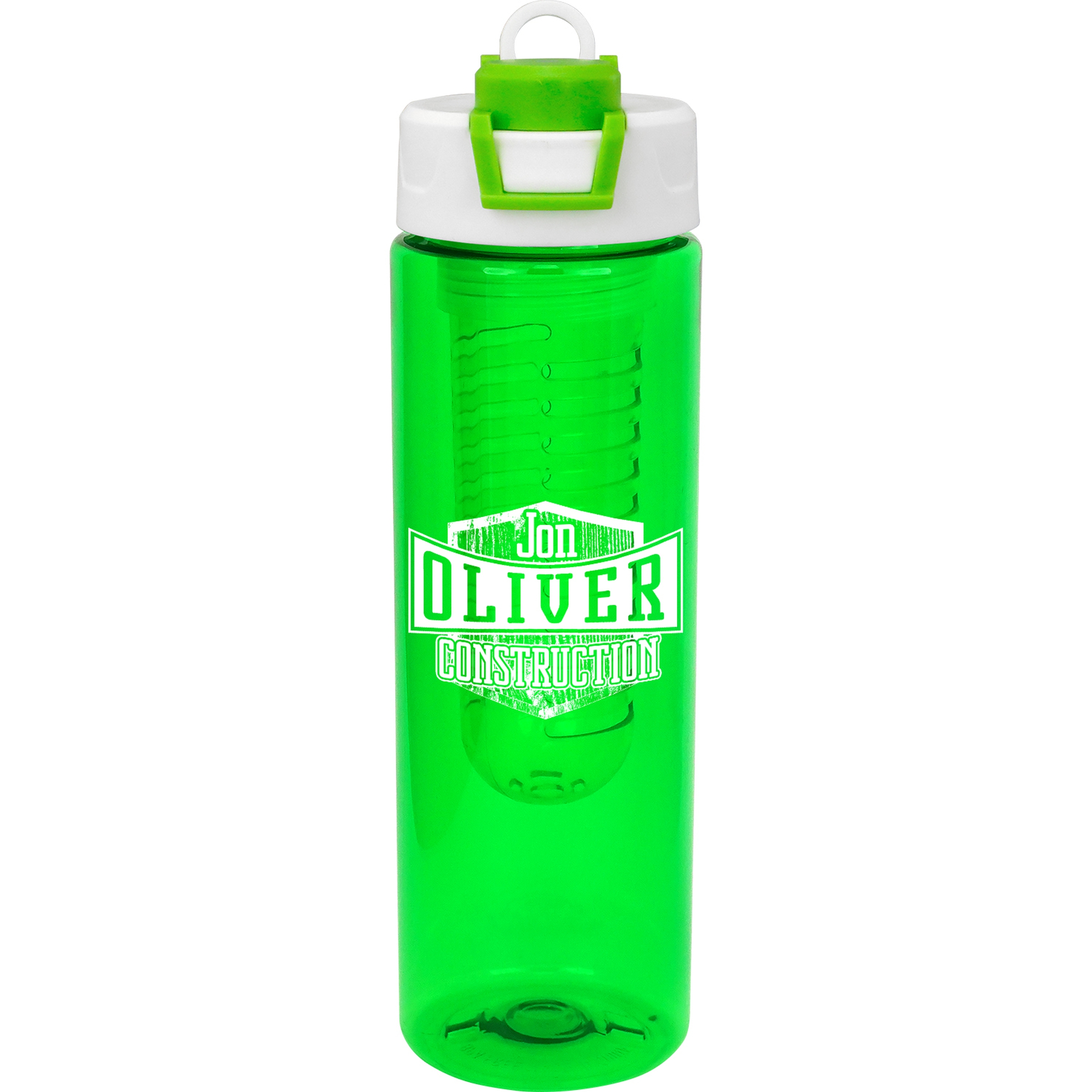 Two Tone Pop Up 24 oz. Colorful Bottle with Infuser 1