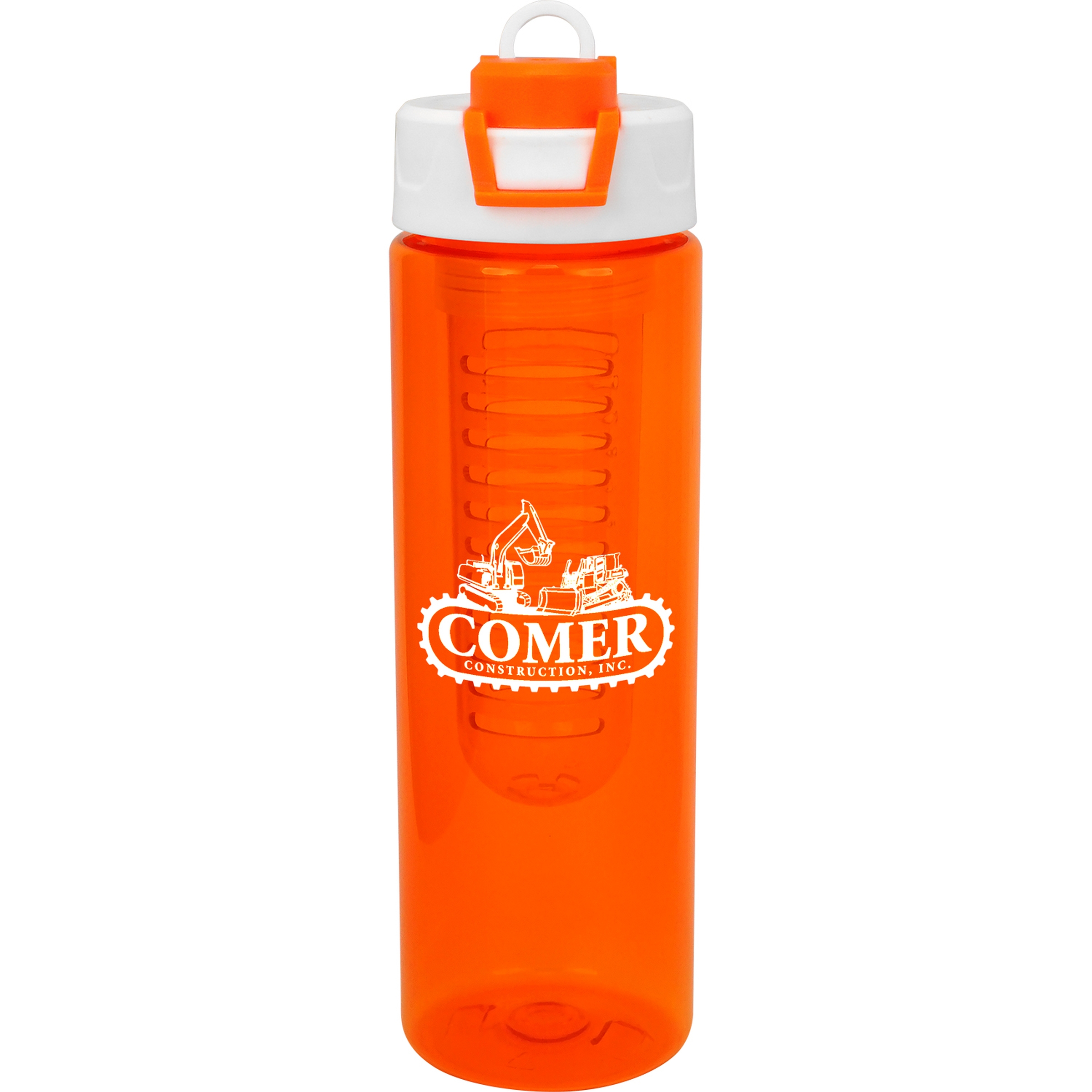 Two Tone Pop Up 24 oz. Colorful Bottle with Infuser 1