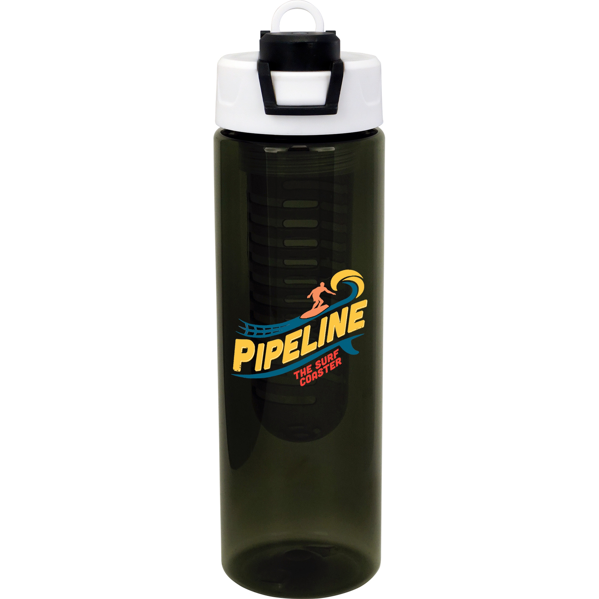 Two Tone Pop Up 24 oz. Colorful Bottle with Infuser 1
