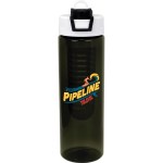 Two Tone Pop Up 24 oz. Colorful Bottle with Infuser - black Two Tone Pop Up 24 oz. Colorful Bottle with Infuser - black