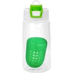 Two Tone Pop Up 18 oz. Recycled Bottle with Floating Infuser - green Two Tone Pop Up 18 oz. Recycled Bottle with Floating Infuser - green
