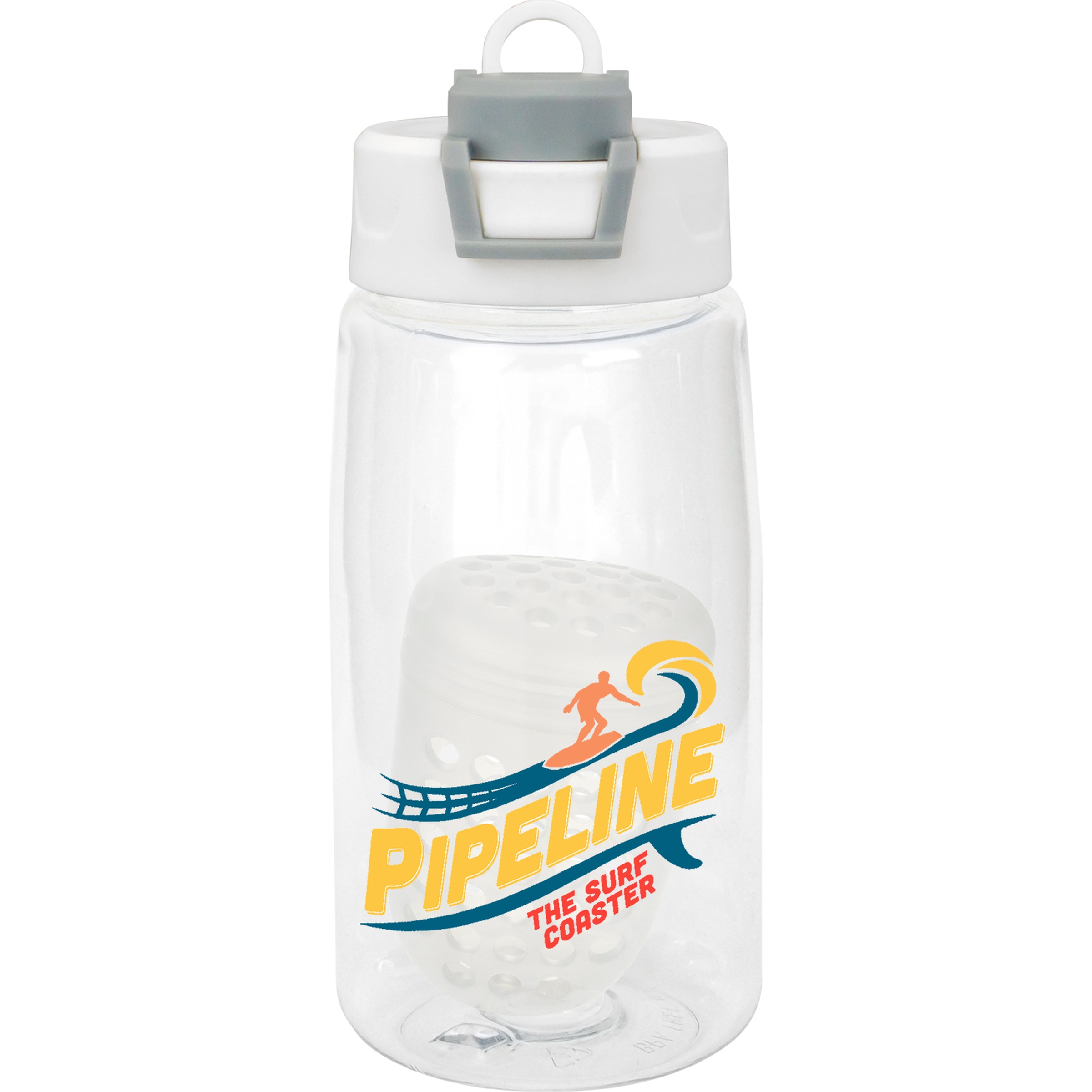 Two Tone Pop Up 18 oz. Recycled Bottle with Floating Infuser 1