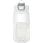 Two Tone Pop Up 18 oz. Recycled Bottle with Floating Infuser - gray Two Tone Pop Up 18 oz. Recycled Bottle with Floating Infuser - gray