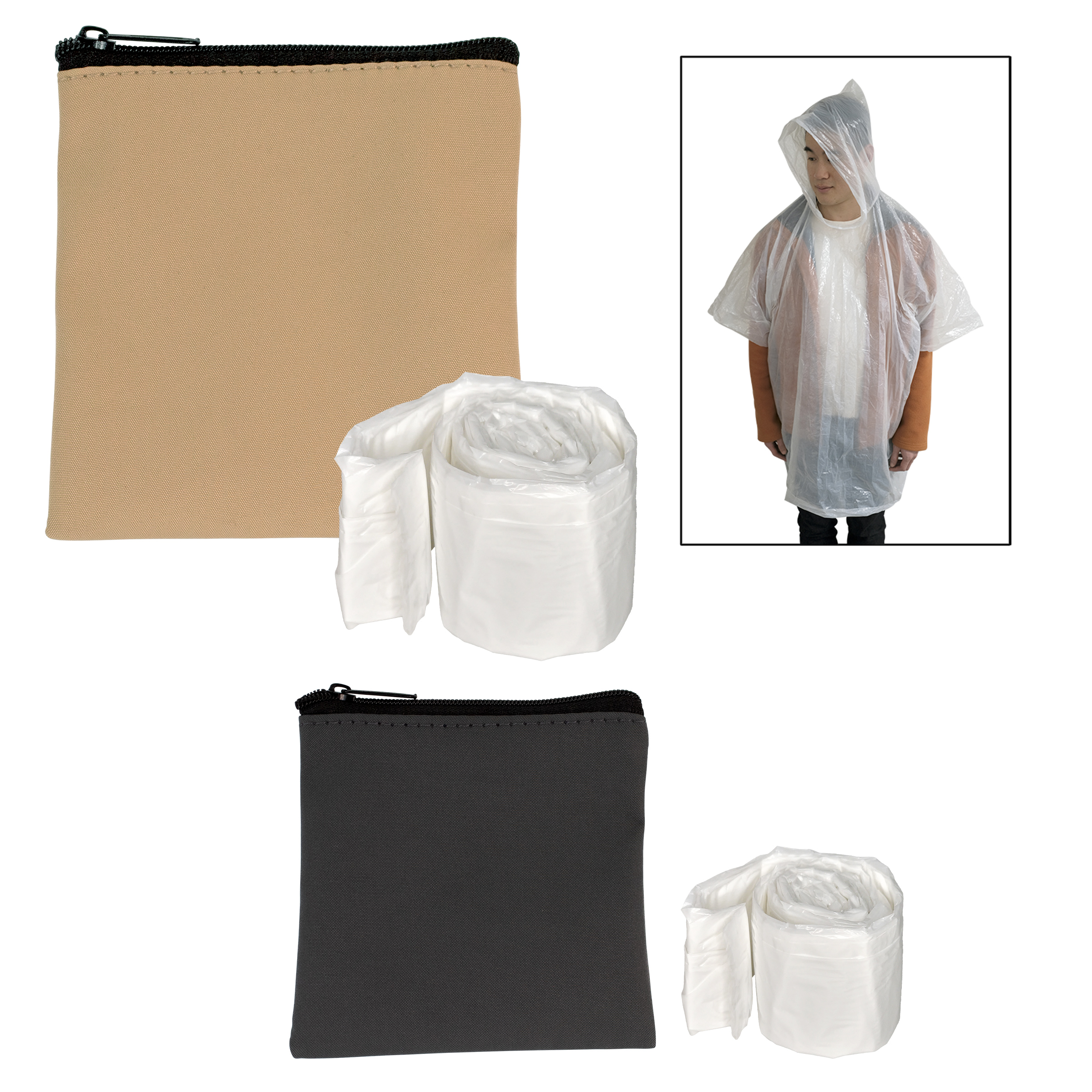 Executive Recycled Pouch & Poncho Set 1