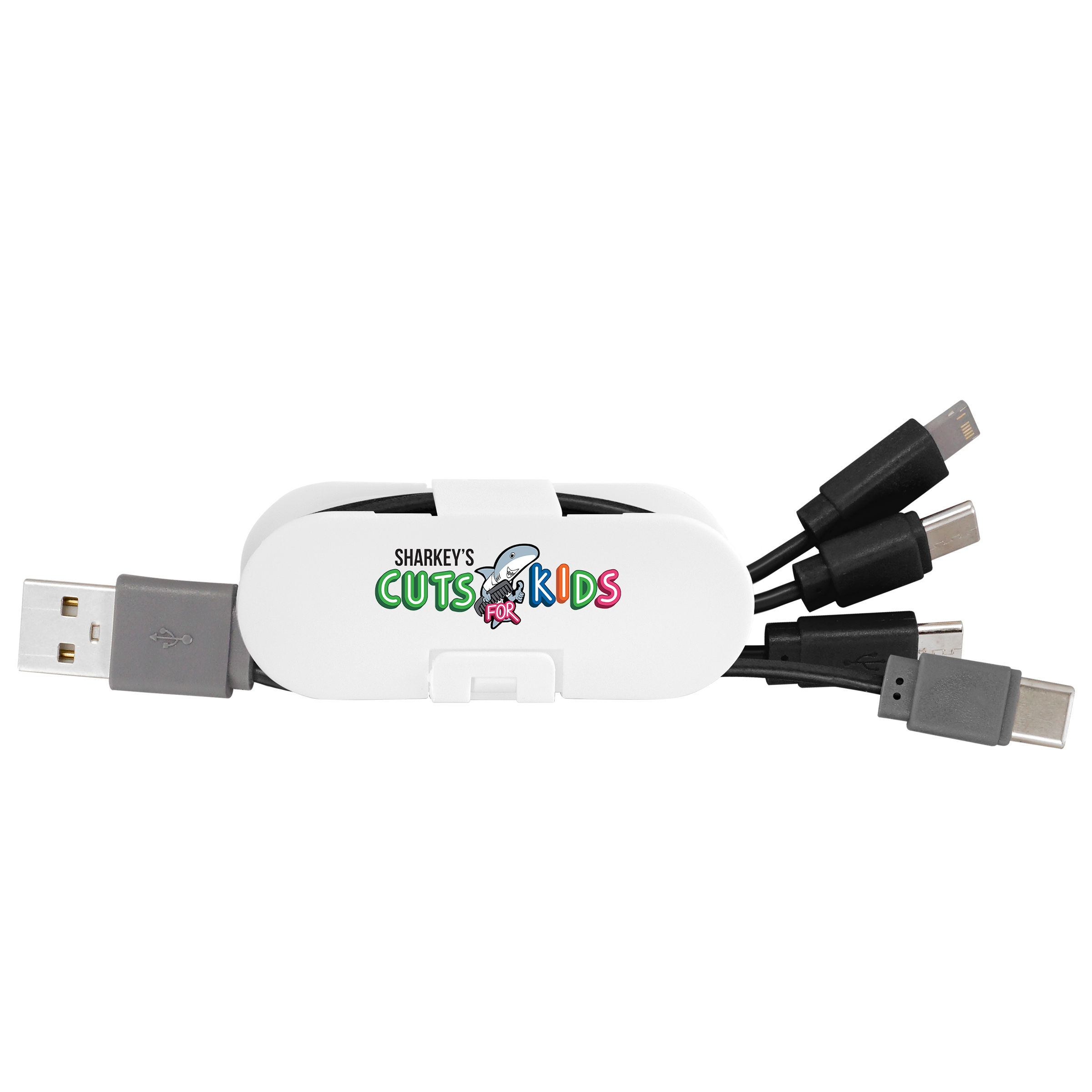 Dual Input Cable Wrap Phone Stand 1