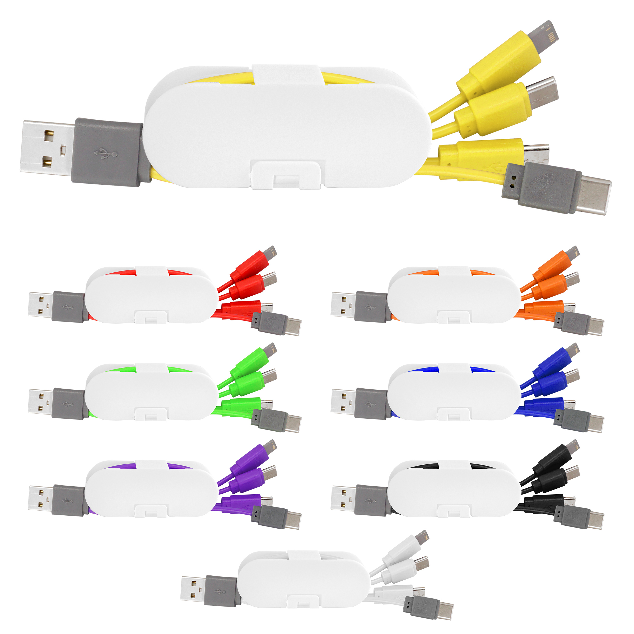 Dual Input Cable Wrap Phone Stand 1