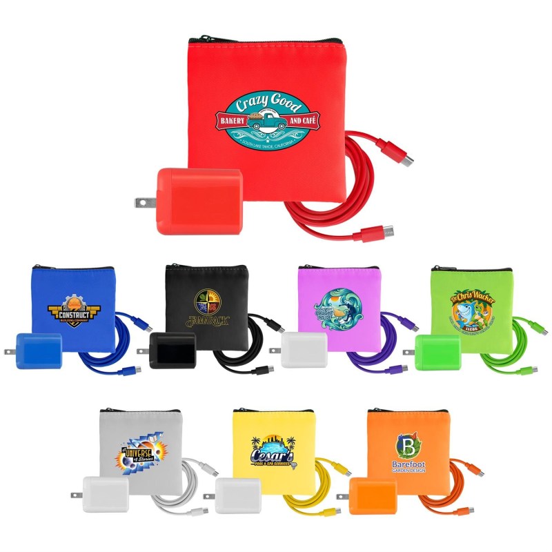 Colorful RPET Fast C to C Charging Set 1 Colorful RPET Fast C to C Charging Set 1