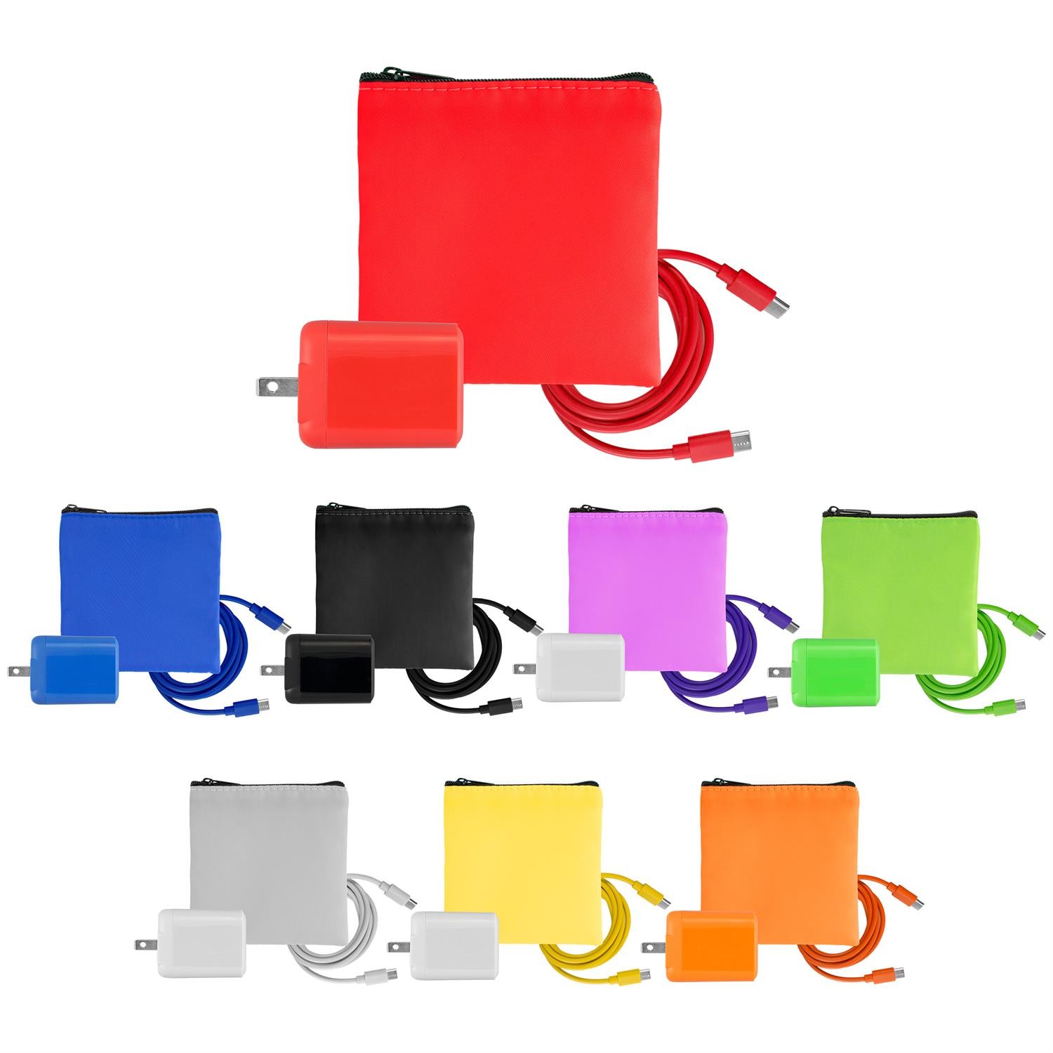 Colorful RPET Fast C to C Charging Set 1