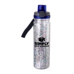 Locking 18 oz. Confetti Bottle - blue Locking 18 oz. Confetti Bottle - blue