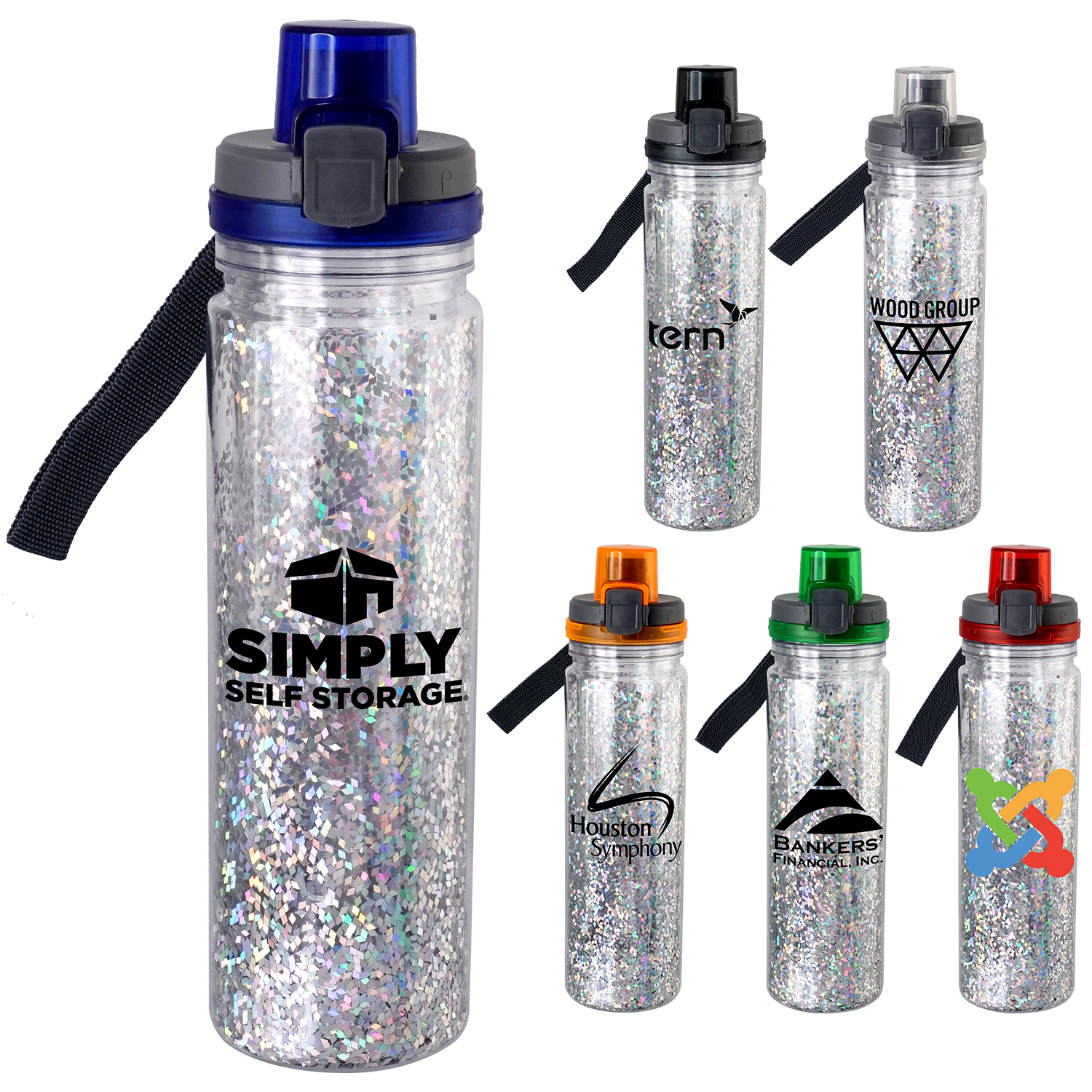Locking 18 oz. Confetti Bottle 1