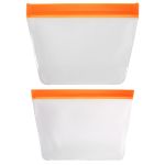 Reusable Food Storage Bag Set - Orange Reusable Food Storage Bag Set - Orange