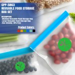 Reusable Food Storage Bag Set - Lifestyle Reusable Food Storage Bag Set - Lifestyle