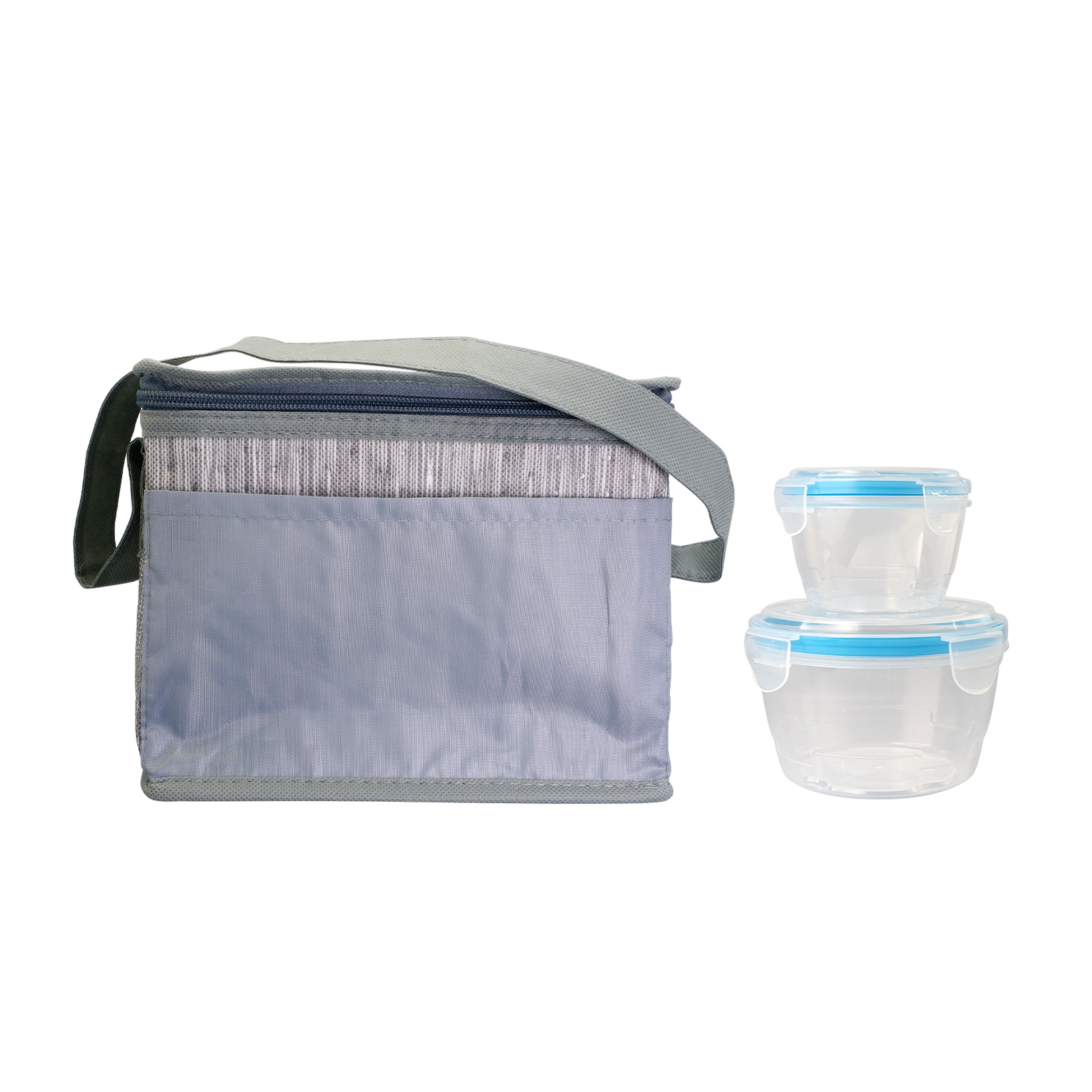 Nested Gray Graph Lunch Set 1