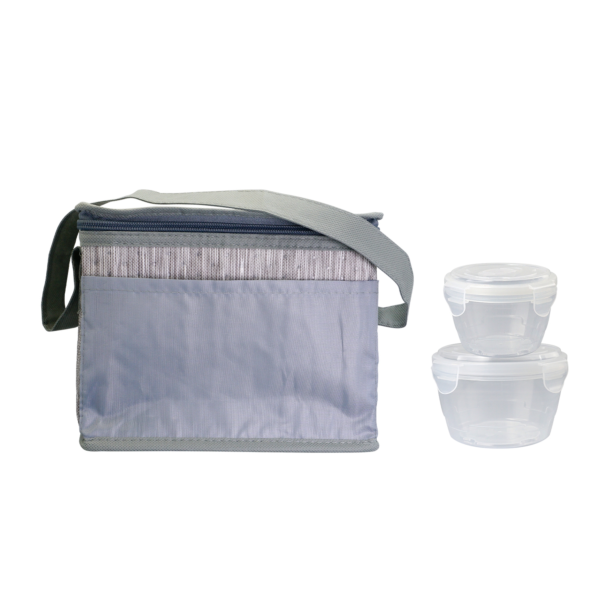 Nested Gray Graph Lunch Set 1