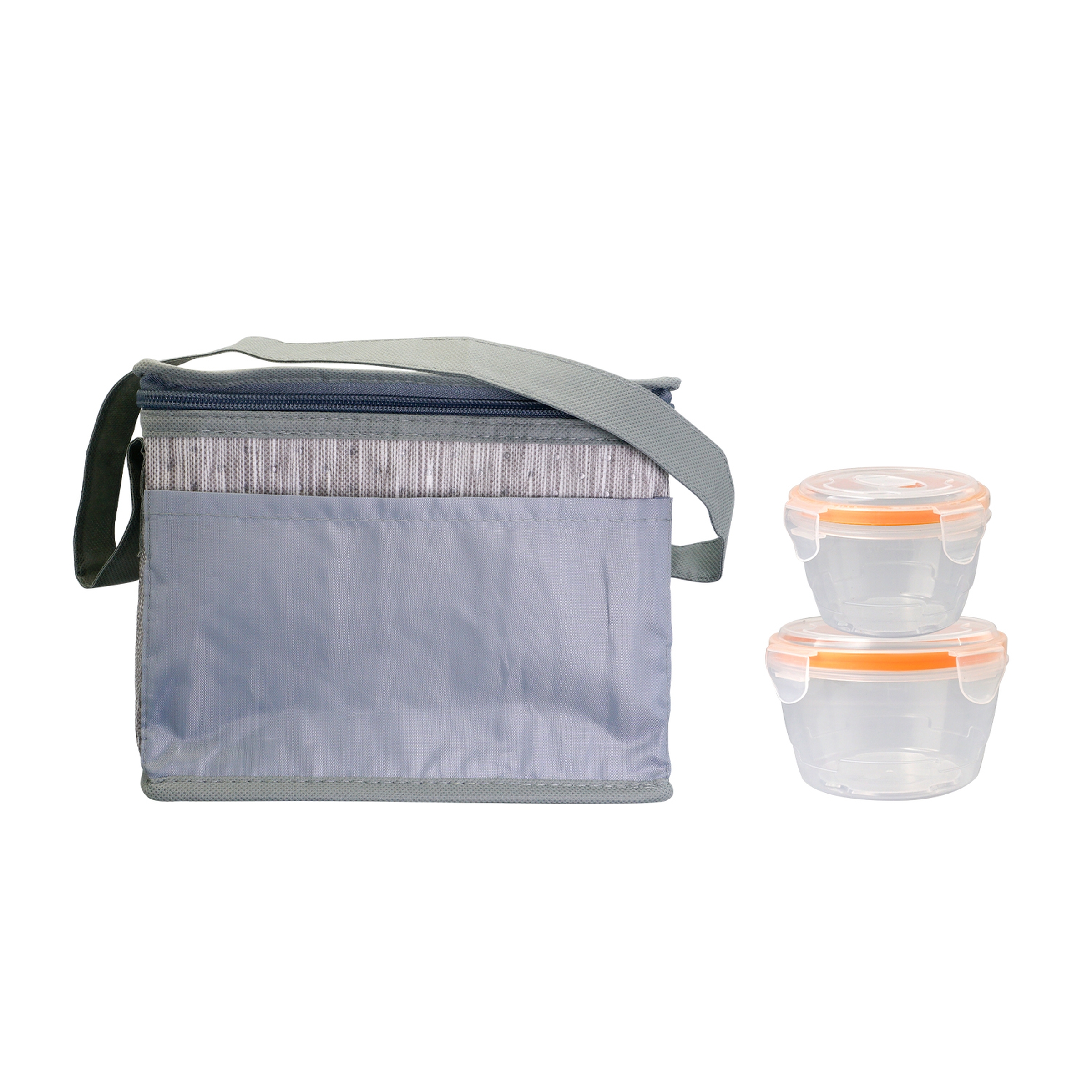 Nested Gray Graph Lunch Set 1