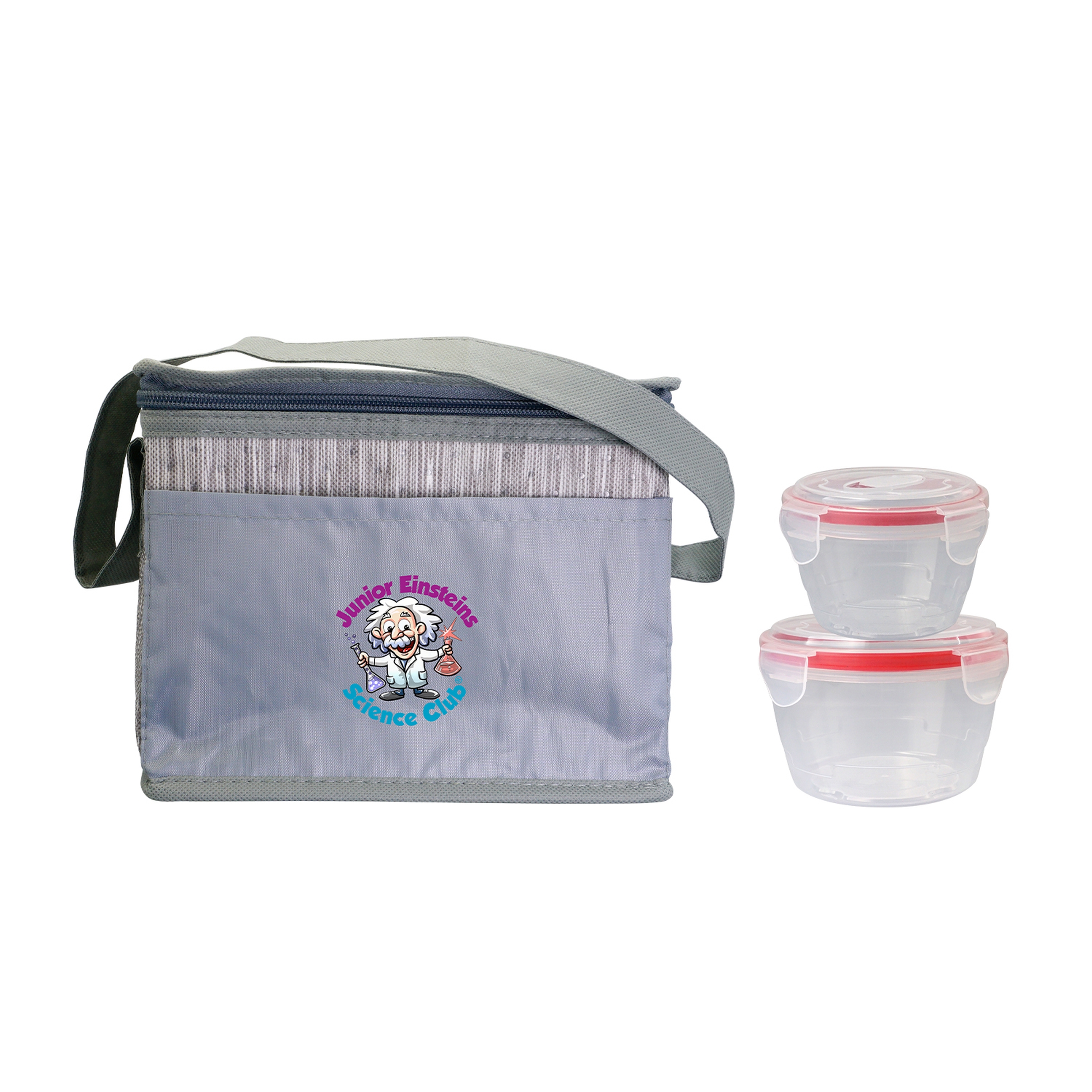 Nested Gray Graph Lunch Set 1
