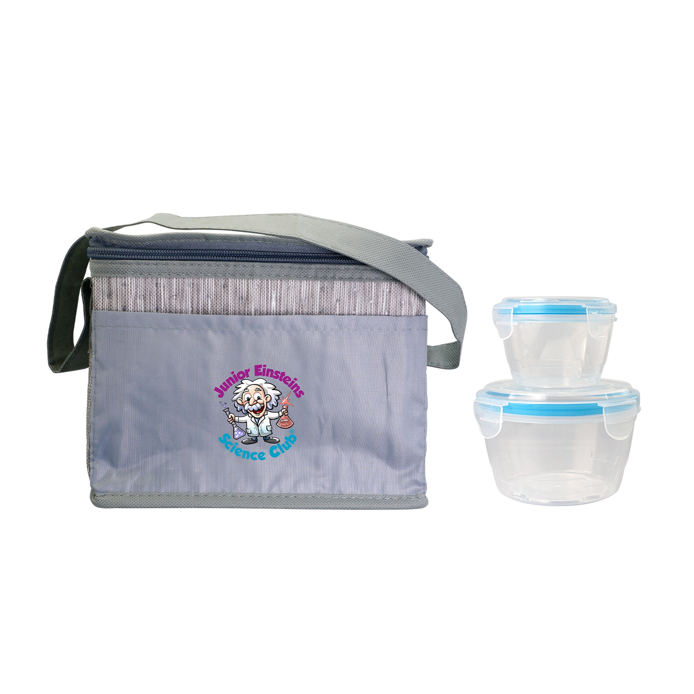 Nested Gray Graph Lunch Set 1