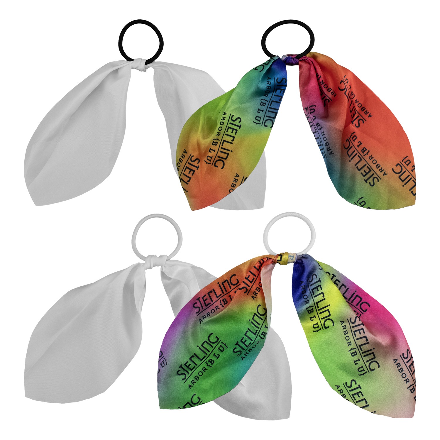 Shiny Full Color Bow Hair Tie 1