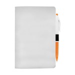 5" x 7" Sewn Paper Cover Notebook with Pen - orange 5" x 7" Sewn Paper Cover Notebook with Pen - orange