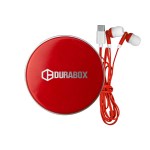 Aluminum Type C Ear Bud Set - Red Aluminum Type C Ear Bud Set - Red
