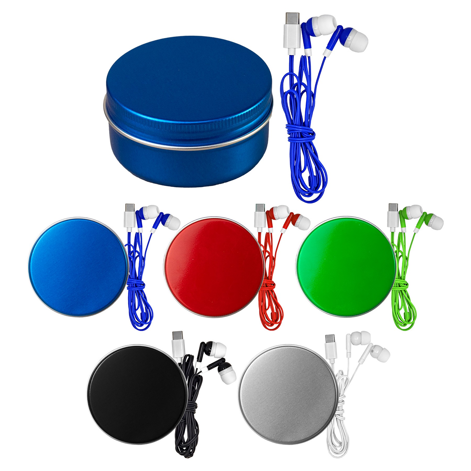 Aluminum Type C Ear Bud Set 1