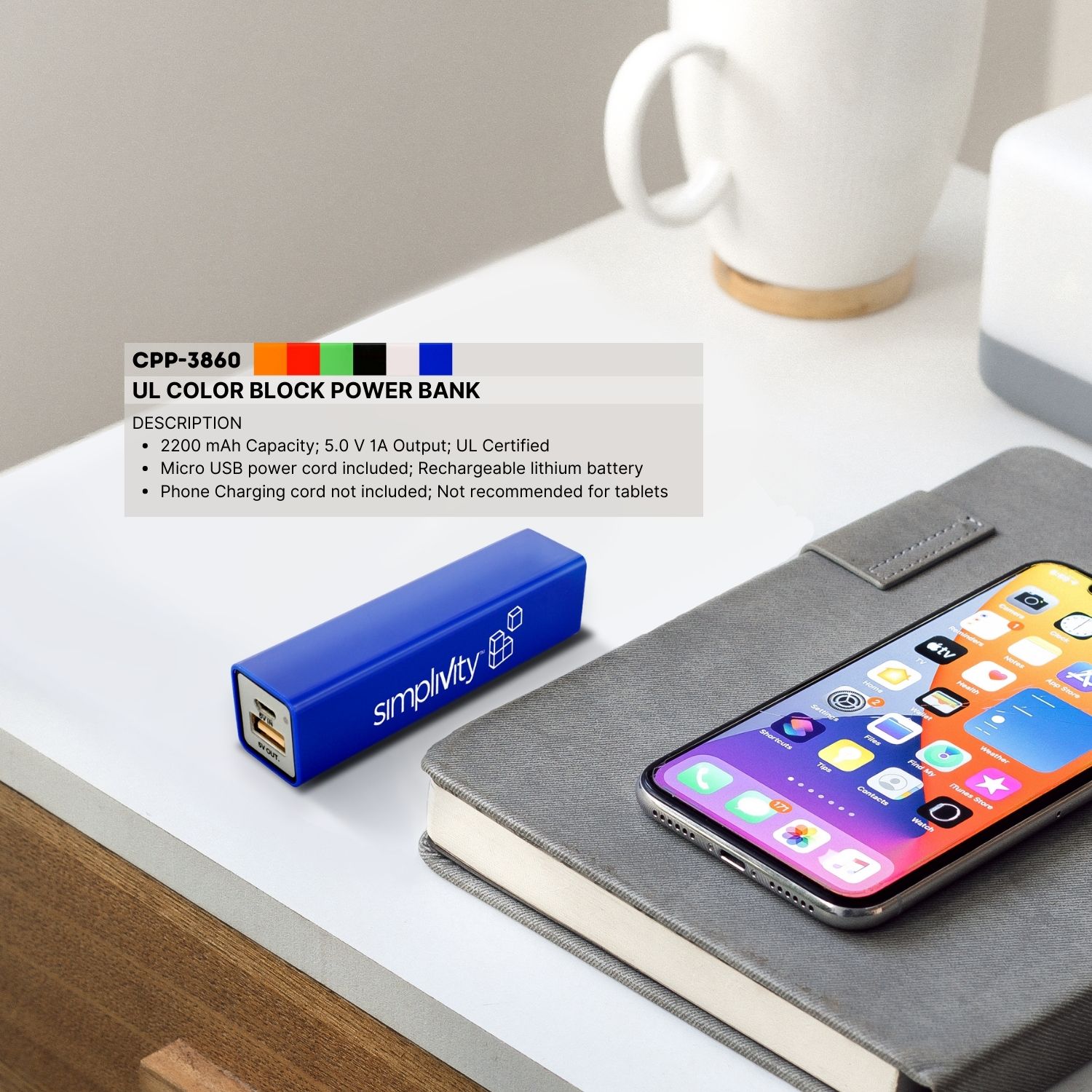 UL Color Block Power Bank 1