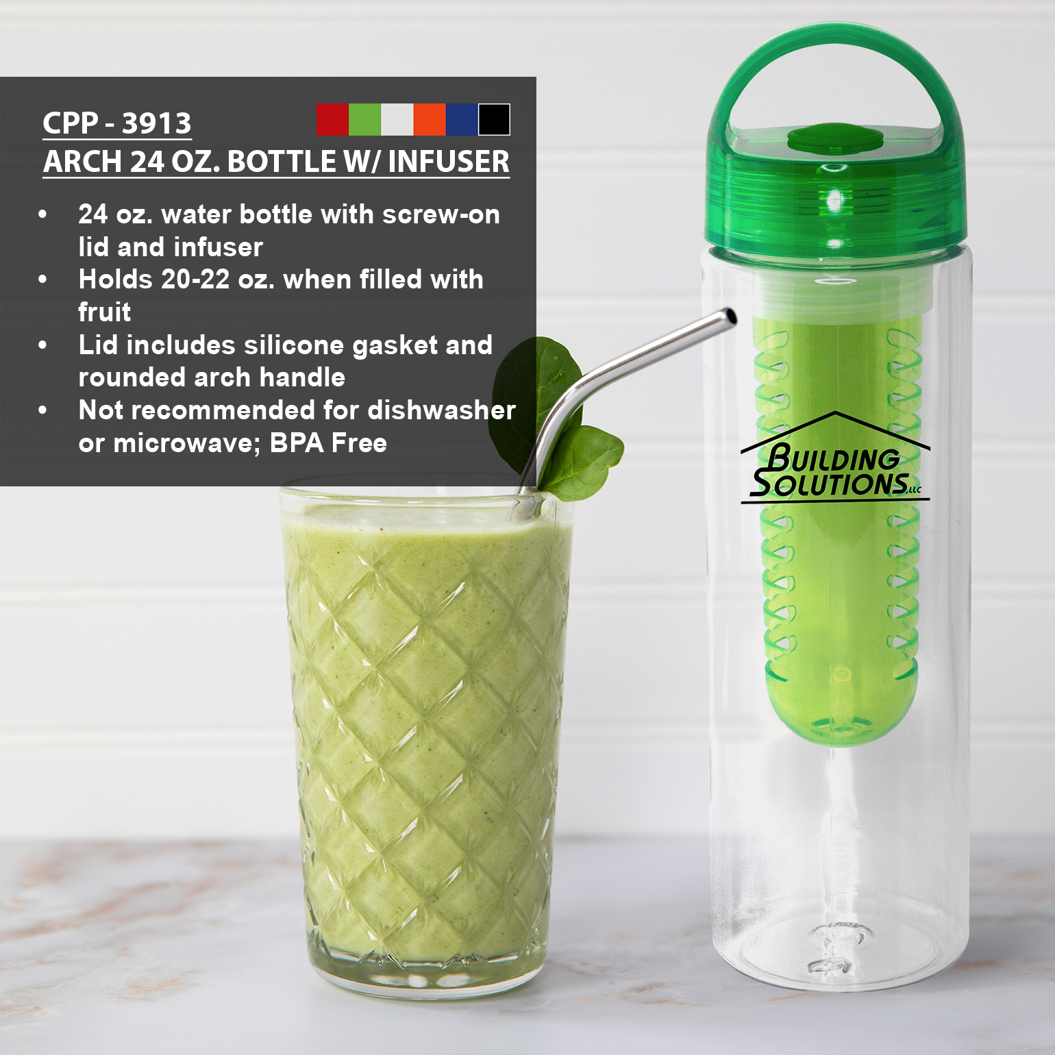 Arch 24 oz. Bottle With Infuser 1