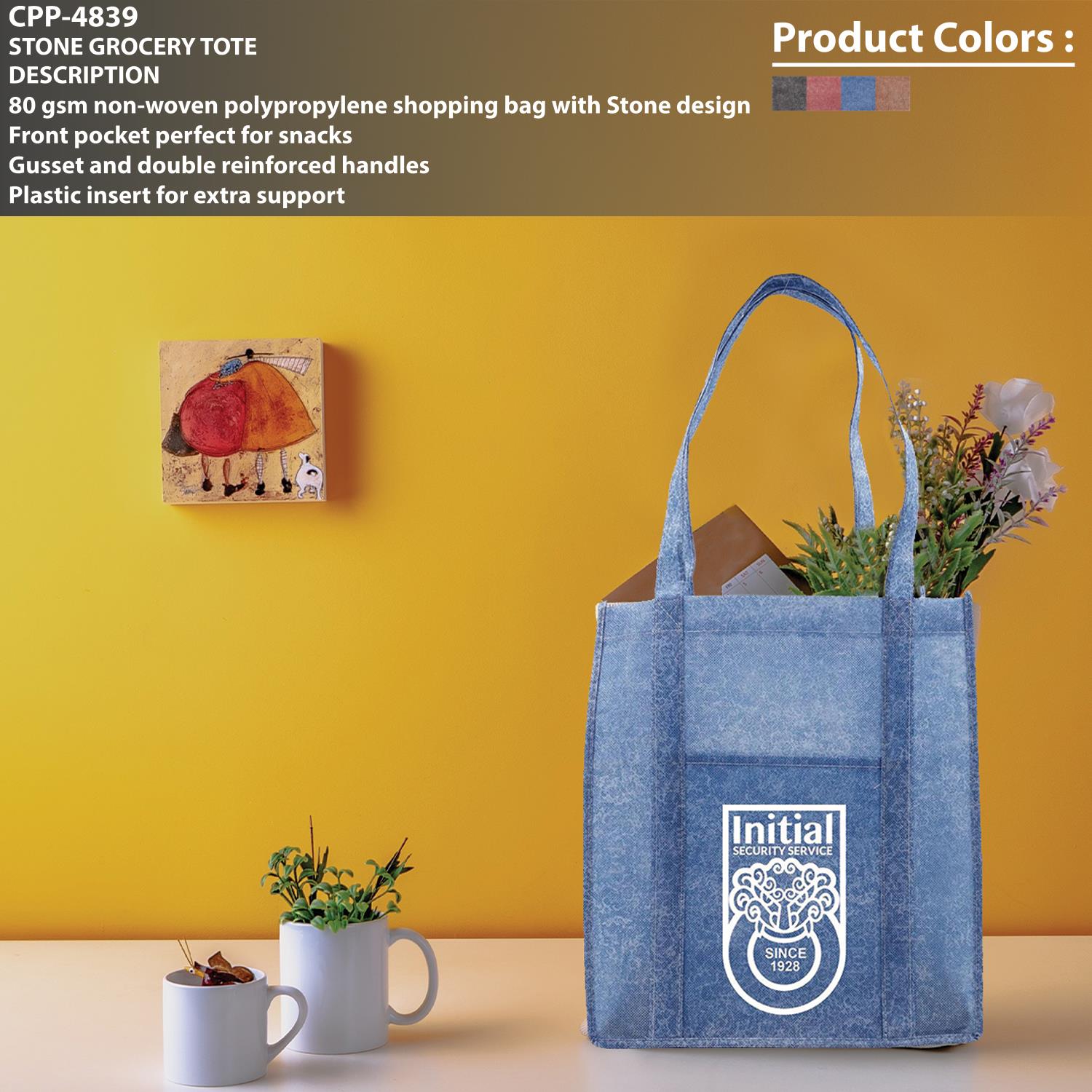 Stone Grocery Tote 1