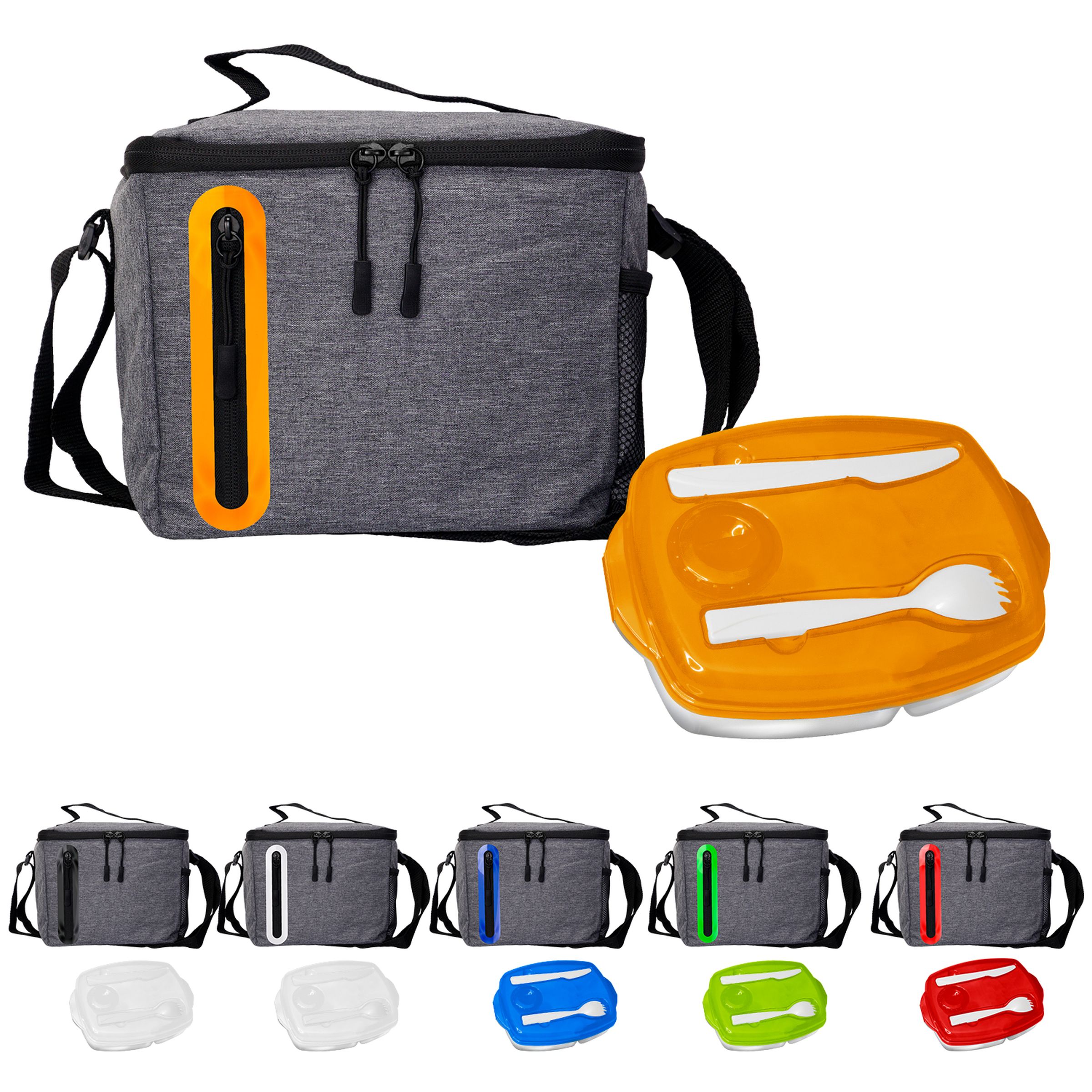 Locking Lid Oval Cooler Lunch Set 1