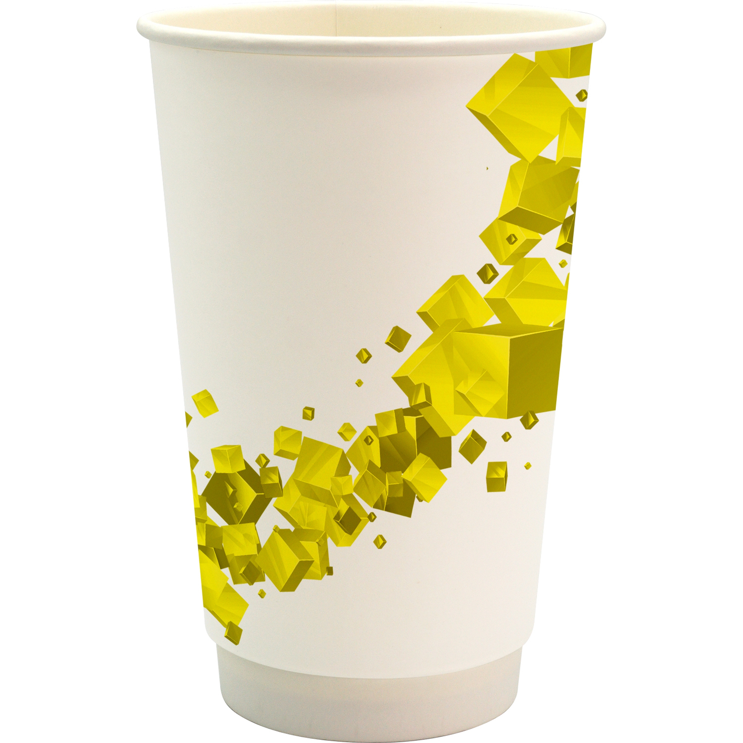 16 oz. Full Color Floating Cube Paper Cup 1