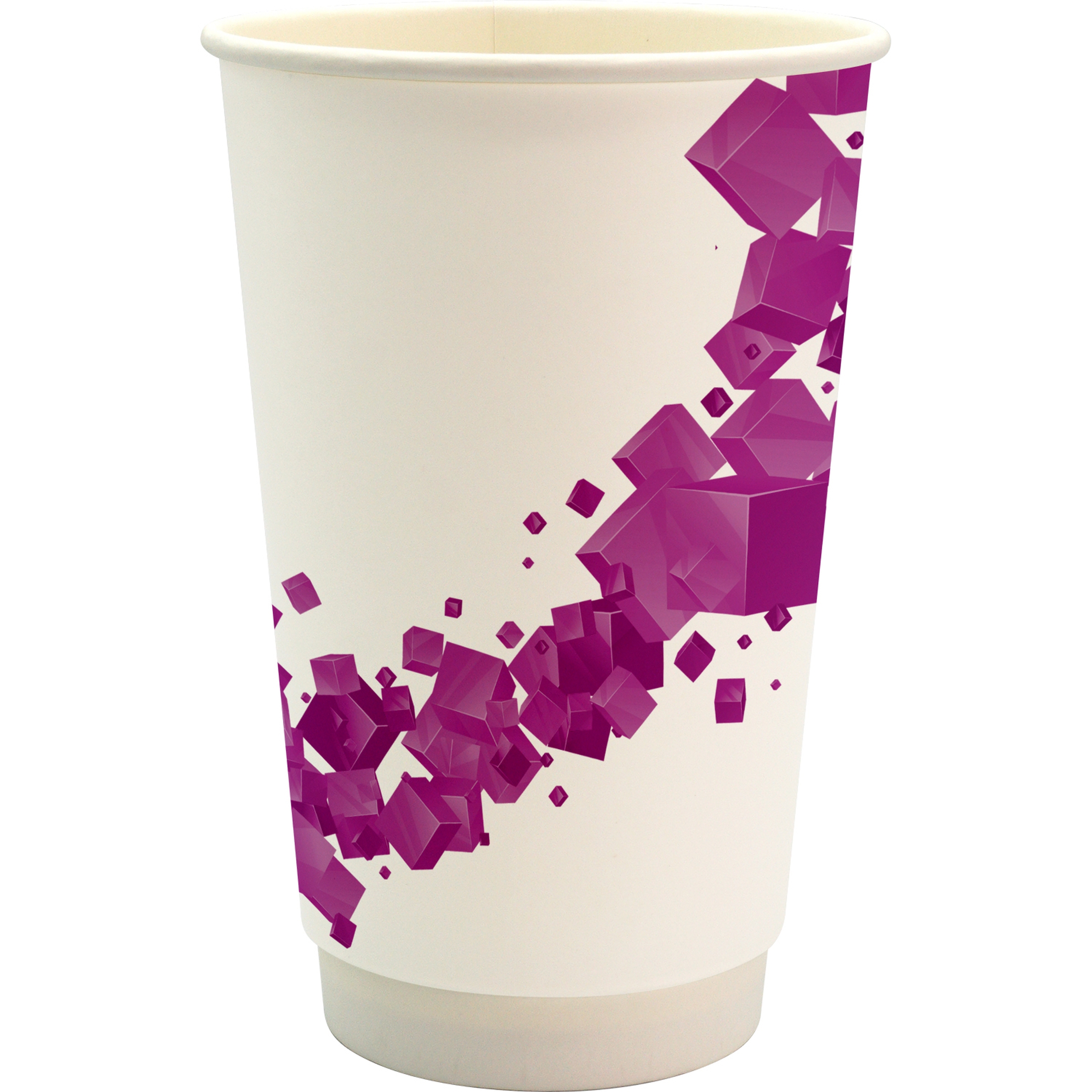 16 oz. Full Color Floating Cube Paper Cup 1