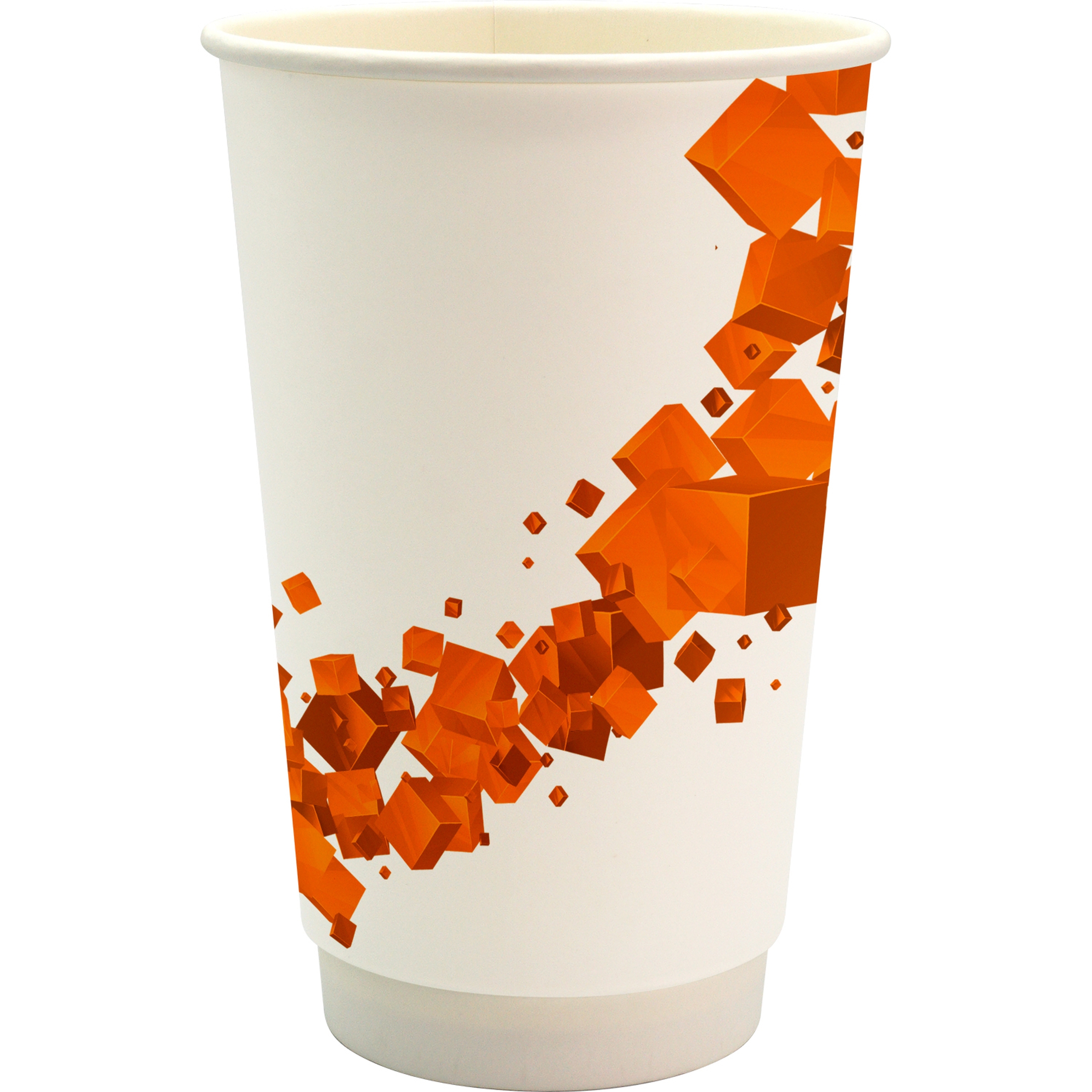 16 oz. Full Color Floating Cube Paper Cup 1