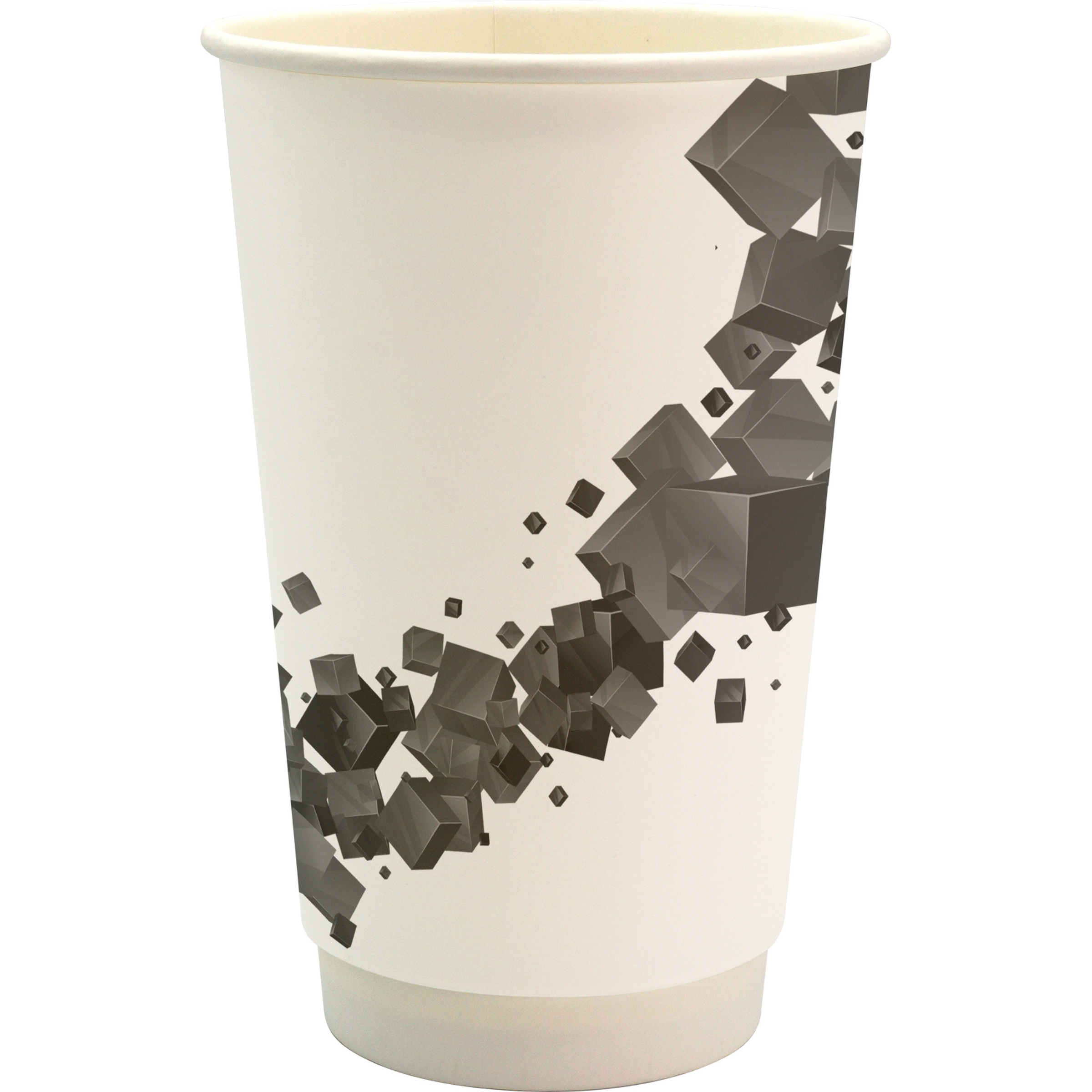 16 oz. Full Color Floating Cube Paper Cup 1