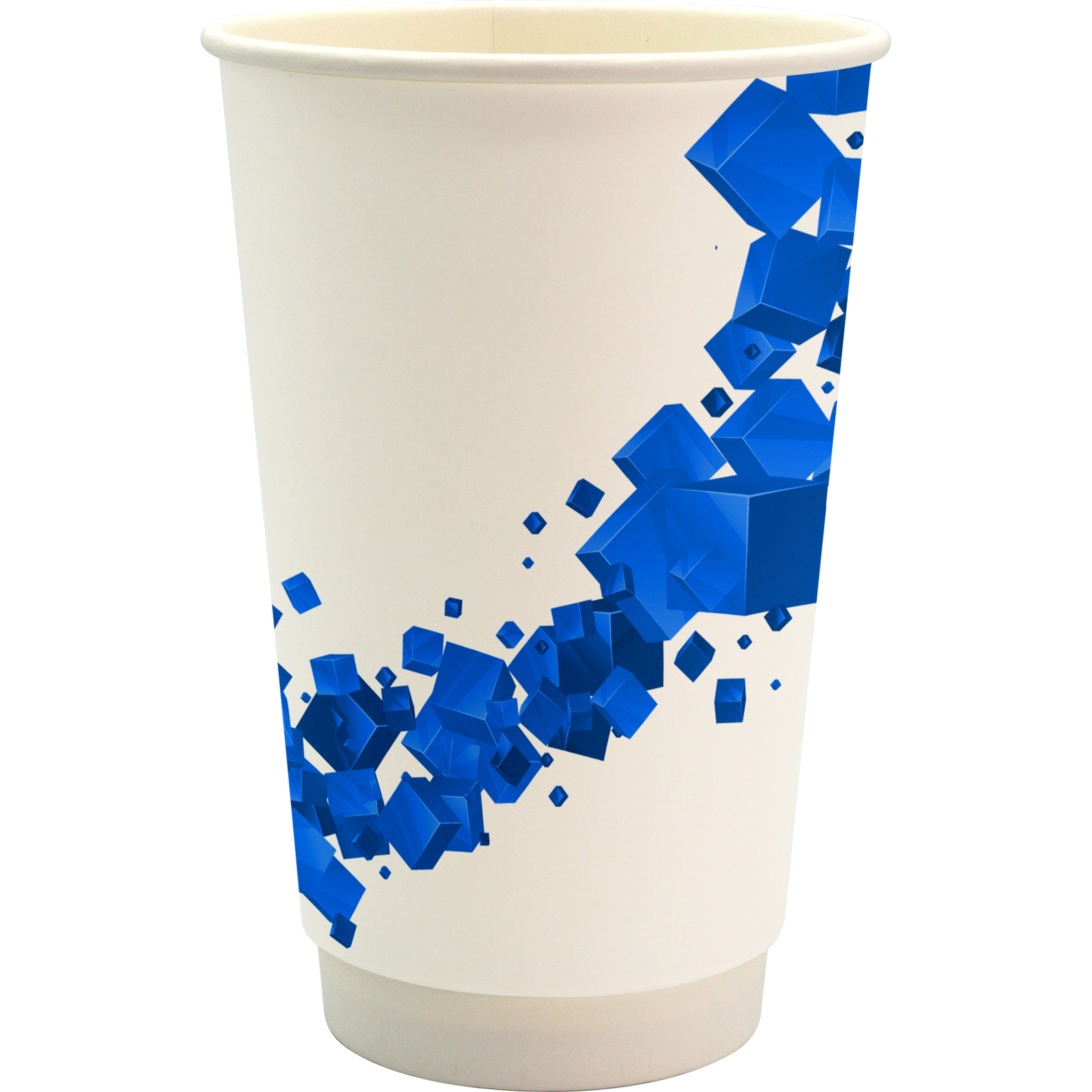 16 oz. Full Color Floating Cube Paper Cup 1