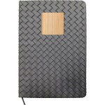 Woven Notebook with Bamboo Accent - blank Woven Notebook with Bamboo Accent - blank