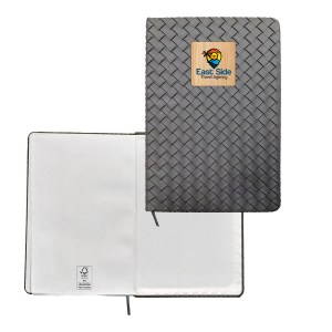 Woven Notebook with Bamboo Accent 1 Woven Notebook with Bamboo Accent 1