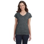 Gildan® Ladies' Softstlye 4.5 Oz Fitted V-Neck T-Shirt - Dark Heather Grey Gildan® Ladies' Softstlye 4.5 Oz Fitted V-Neck T-Shirt - Dark Heather Grey