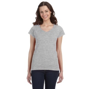 Gildan® Ladies' Softstlye 4.5 Oz Fitted V-Neck T-Shirt 2 Gildan® Ladies' Softstlye 4.5 Oz Fitted V-Neck T-Shirt 2