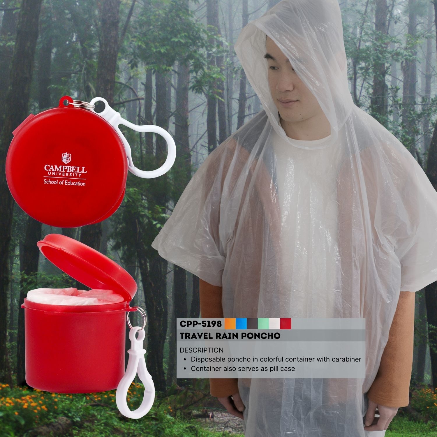 Travel Rain Poncho 1