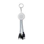 Color Changing Keychain Cable - White Color Changing Keychain Cable - White